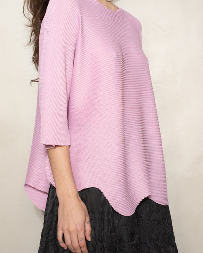 Shell Pink Petal Knit Top