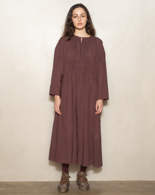 Rose Botanical Dye Gathered Dress
