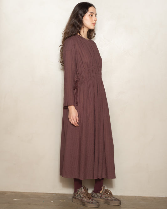 Rose Botanical Dye Gathered Dress
