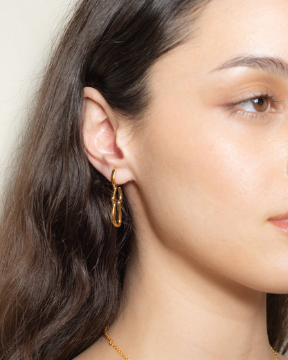 Gold Agni Earrings