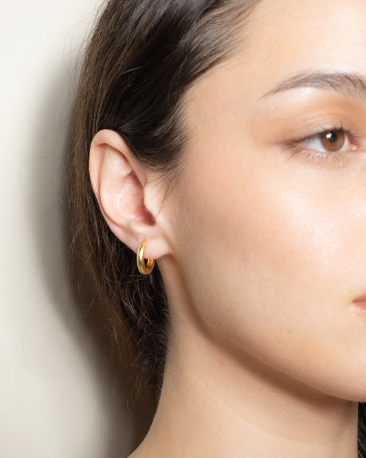 Gold Matte Ezra Earrings