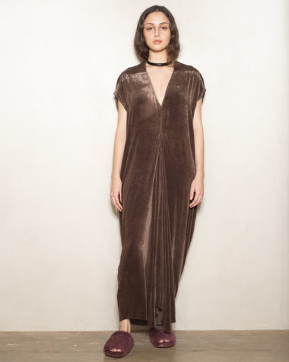 Brown Velvet Lobster Dress