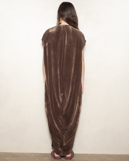 Brown Velvet Lobster Dress