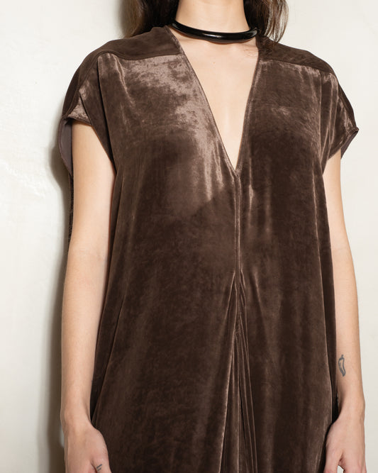 Brown Velvet Lobster Dress