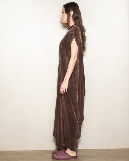 Brown Velvet Lobster Dress