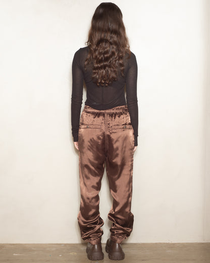 Brown Track Pants