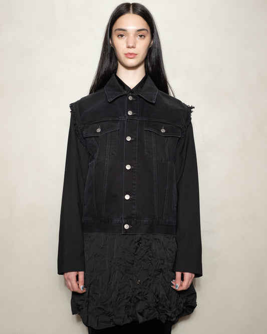 mm6-black-frayed-denim-jacket-s52anm0260