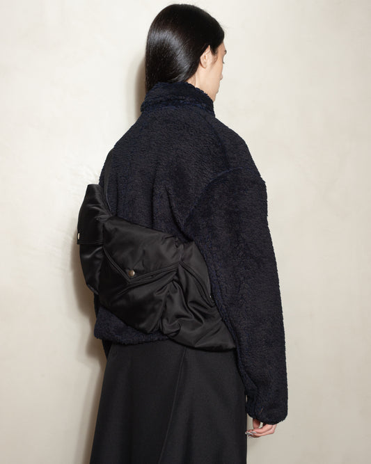 Black Padded Multi-Pocket Bag