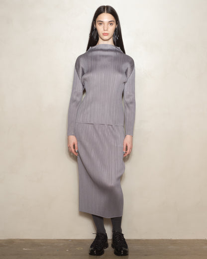 Grey Signature High Neck Longsleeve Top