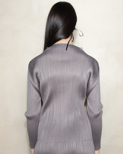 Grey Signature High Neck Longsleeve Top