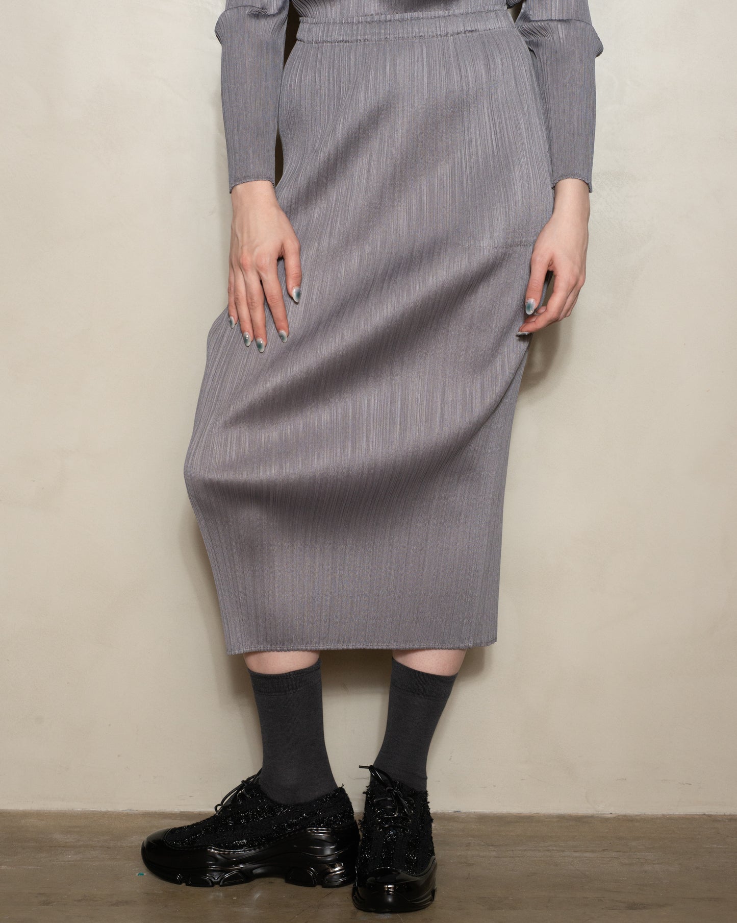 Grey Classic Basic Skirt