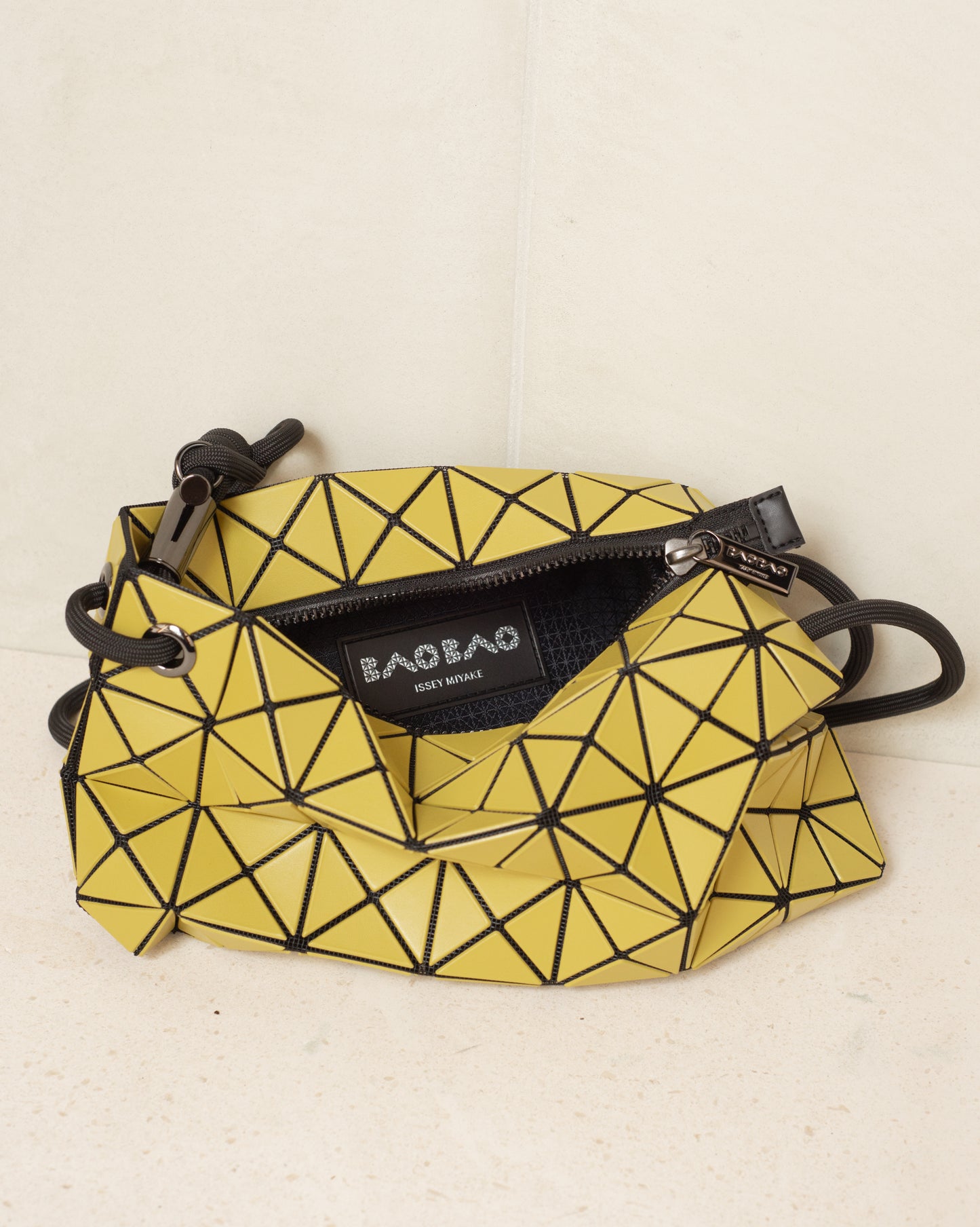 Matte Yellow Loop Shoulder Bag