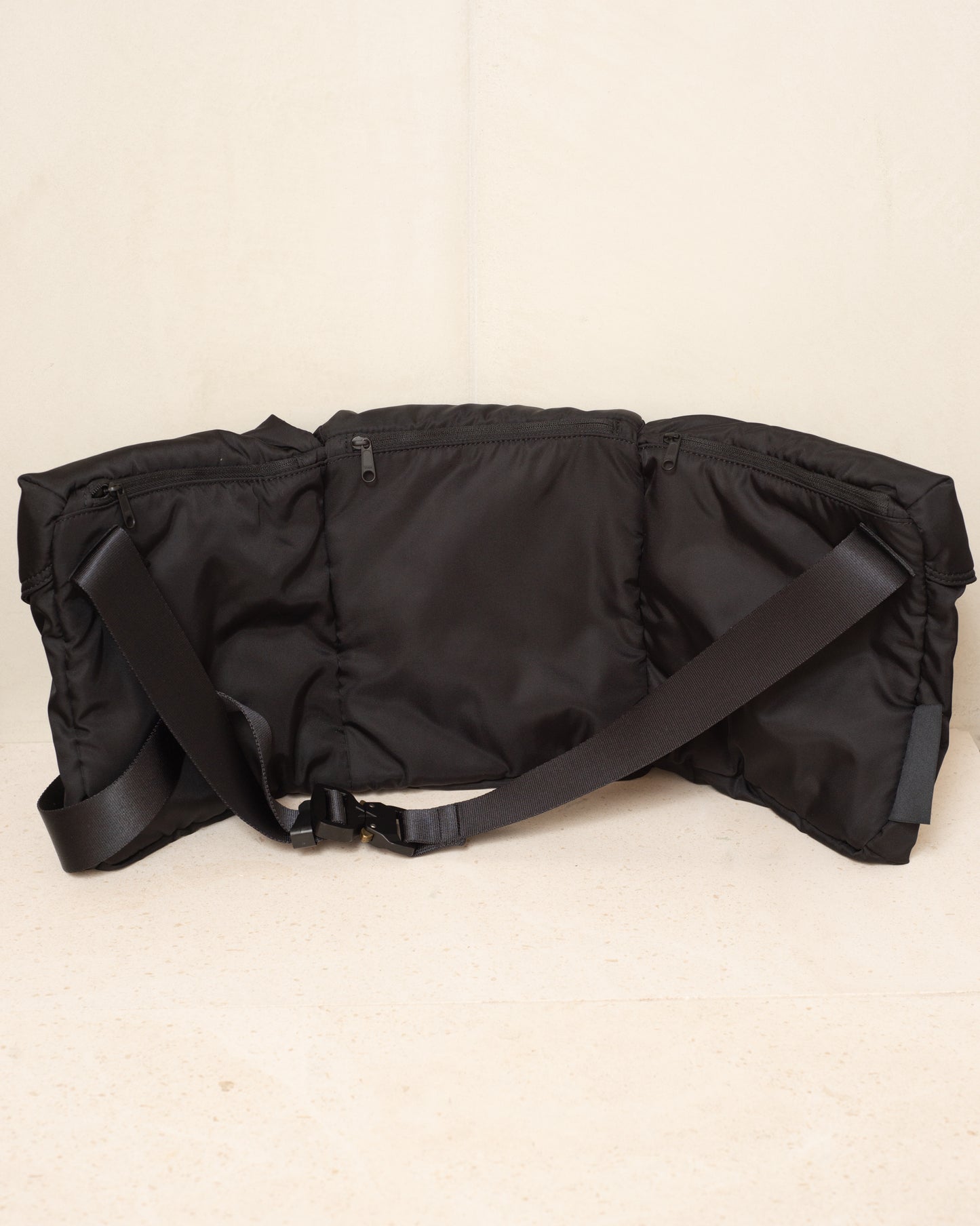 Black Padded Multi-Pocket Bag
