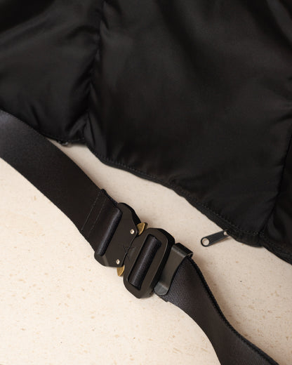 Black Padded Multi-Pocket Bag