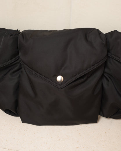 Black Padded Multi-Pocket Bag
