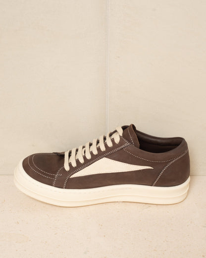 Brown Vintage Leather Sneakers