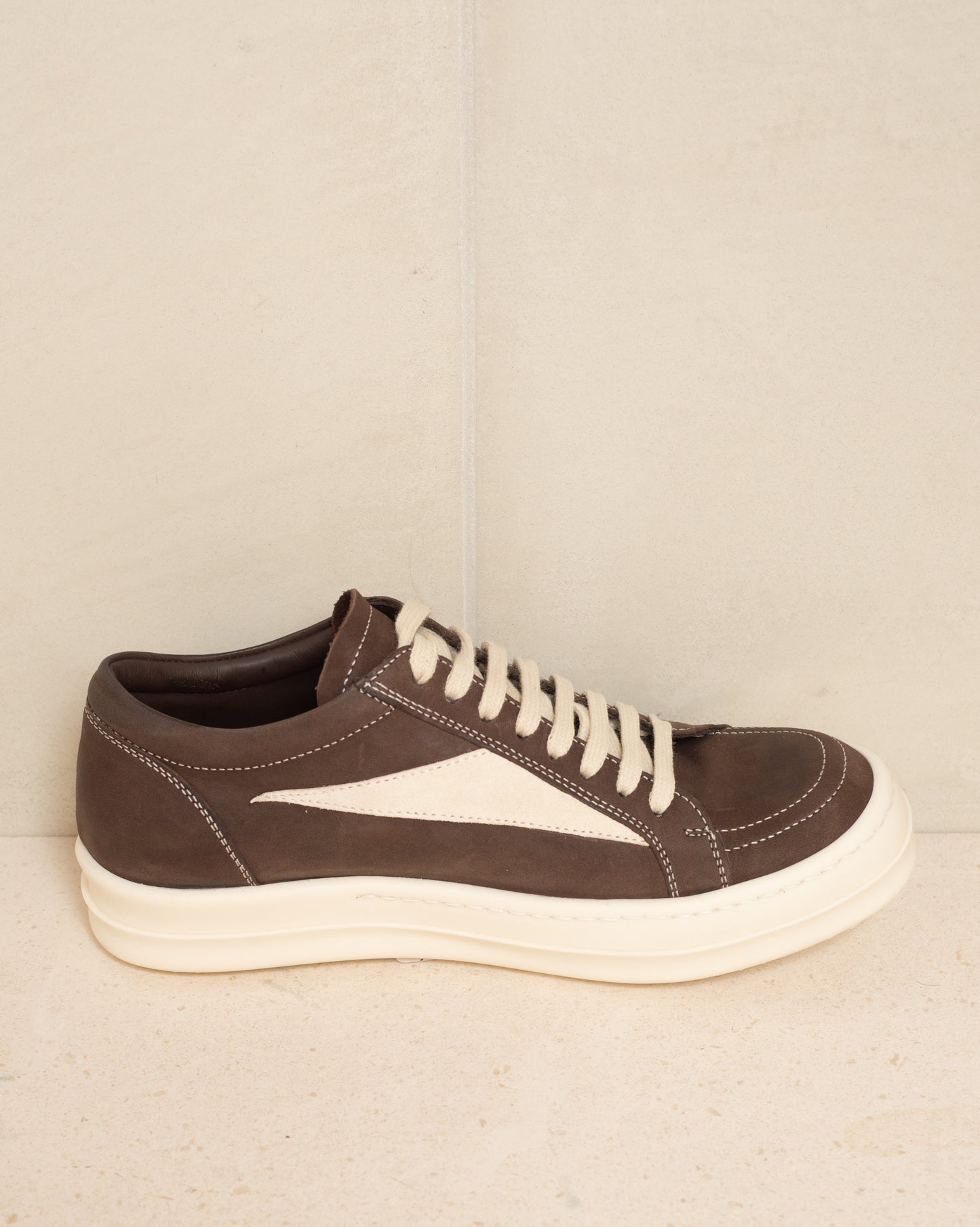 Brown Vintage Leather Sneakers
