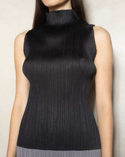 Black Signature High Neck Top