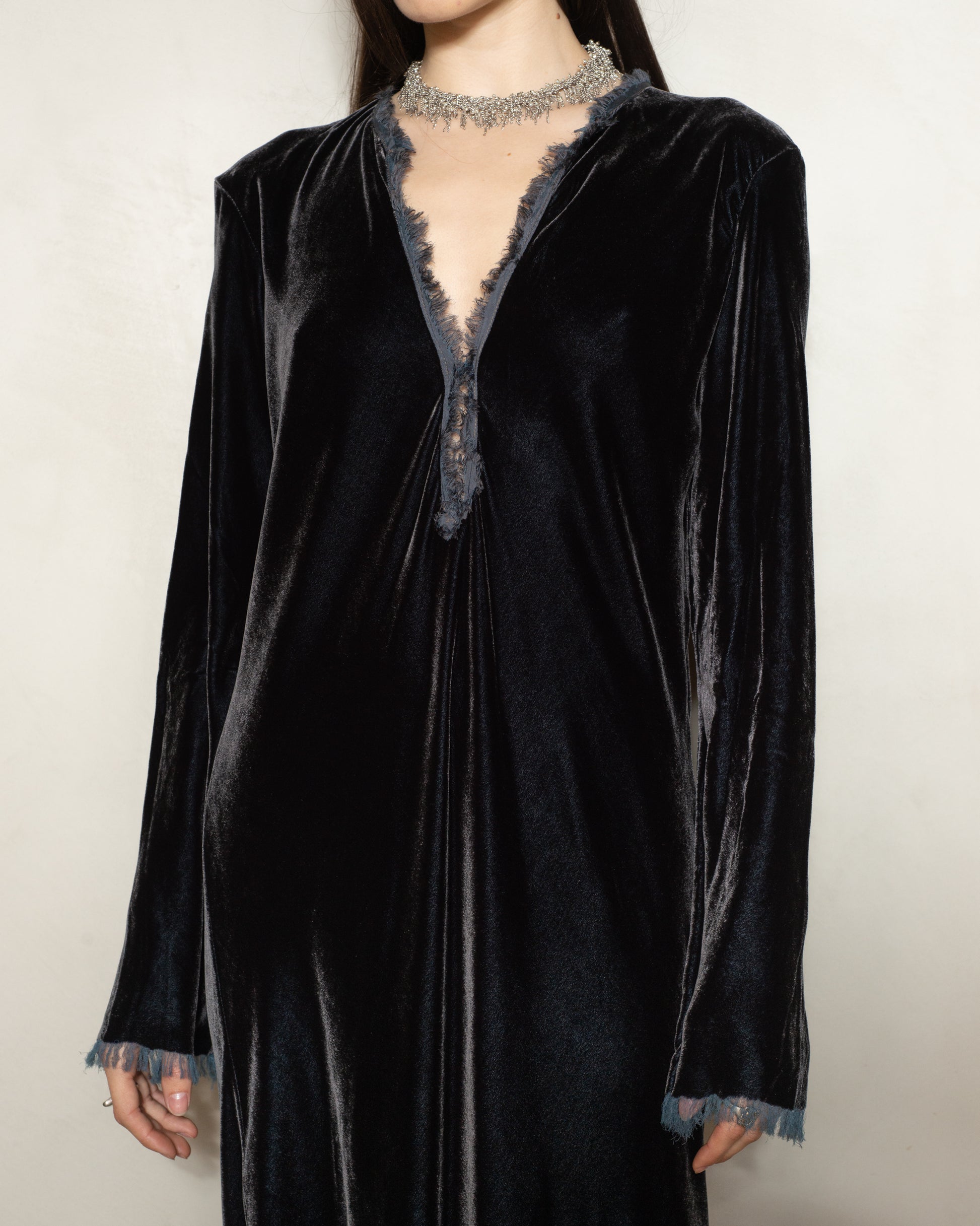 dark grey velvet dress Smoke Grey velvet dress ,Velvet Bridesmaid dress , velvet long infinity dress velvet wrap dress velvet party dress Evening dress,