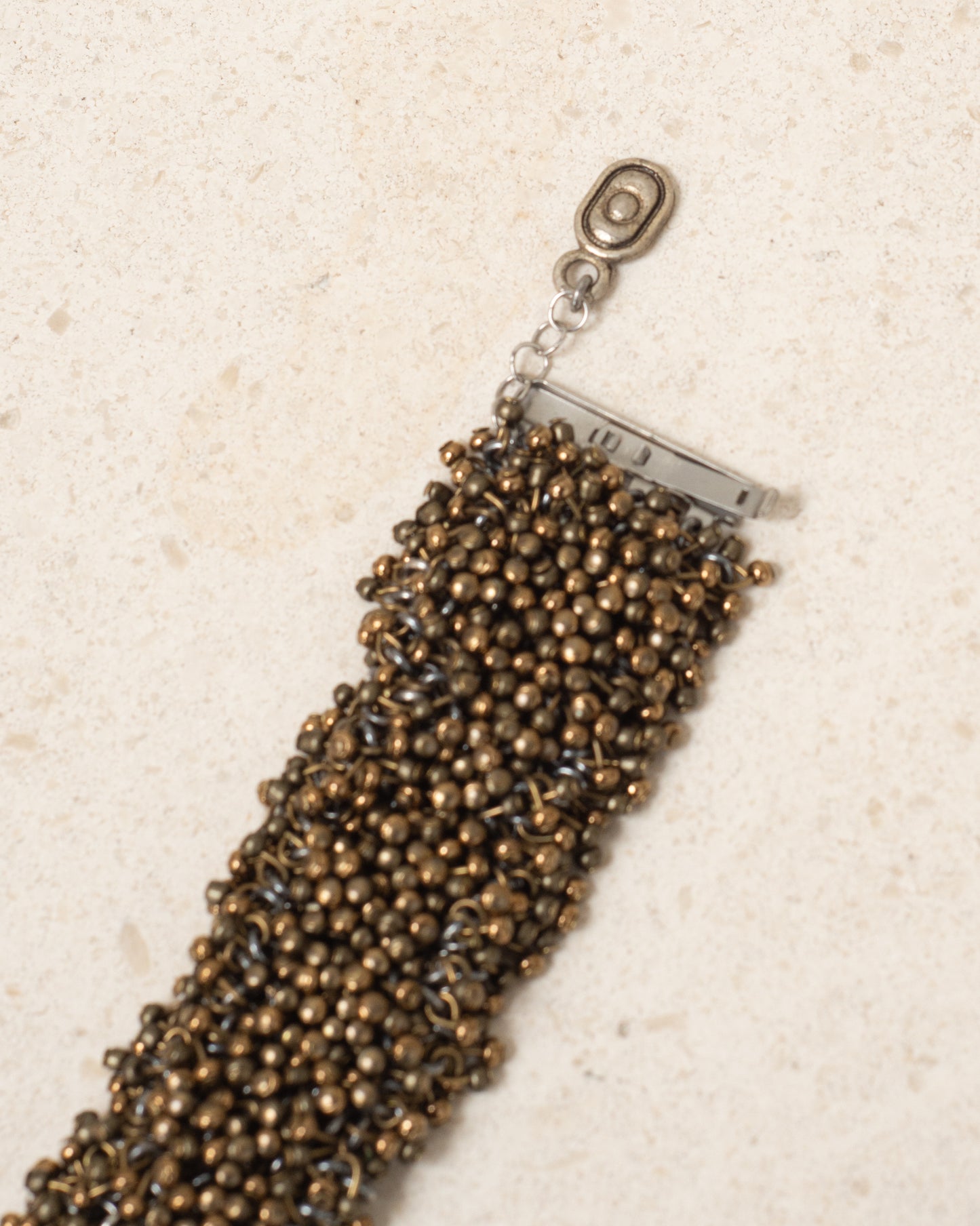 Brown Glass Bead Bracelet