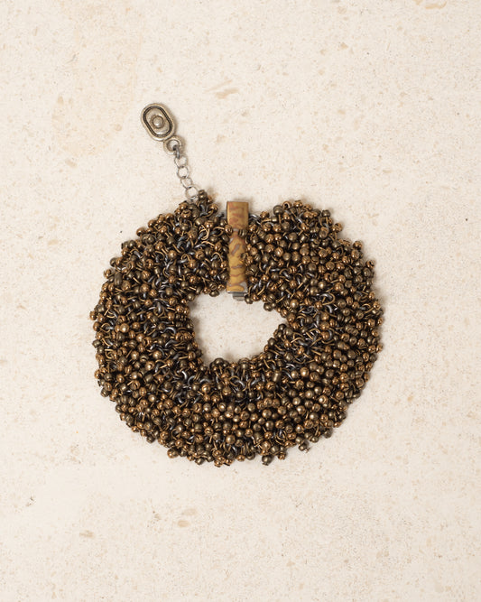 Brown Glass Bead Bracelet