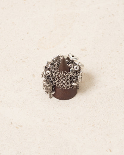 Steel Beads & Chain Ring