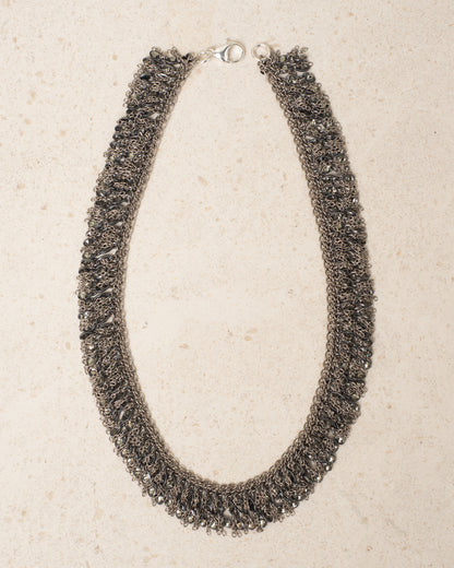 Swarovski Jet Rhinestone Necklace