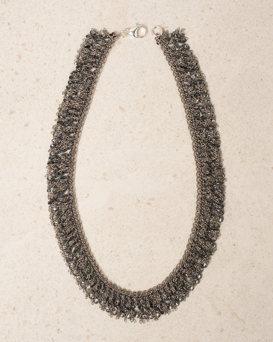 Swarovski Jet Rhinestone Necklace