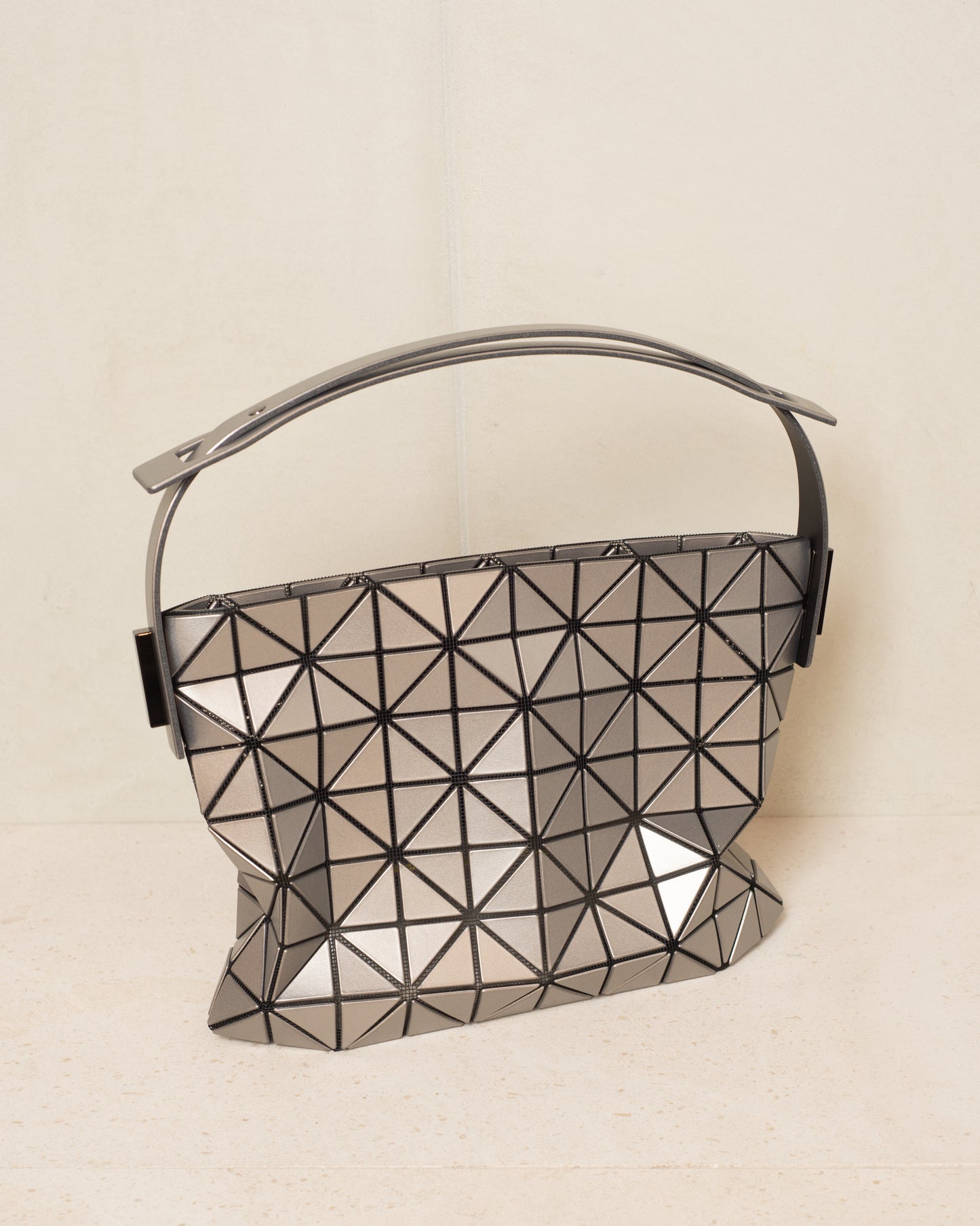 Silver Baguette Metallic Bag