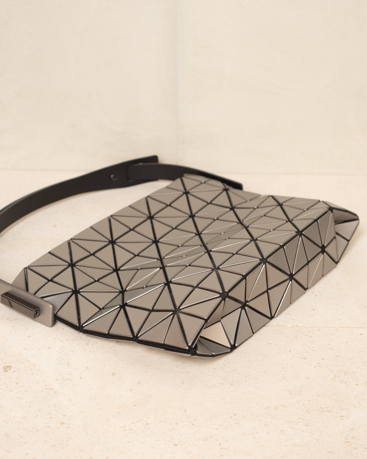 Silver Baguette Metallic Bag