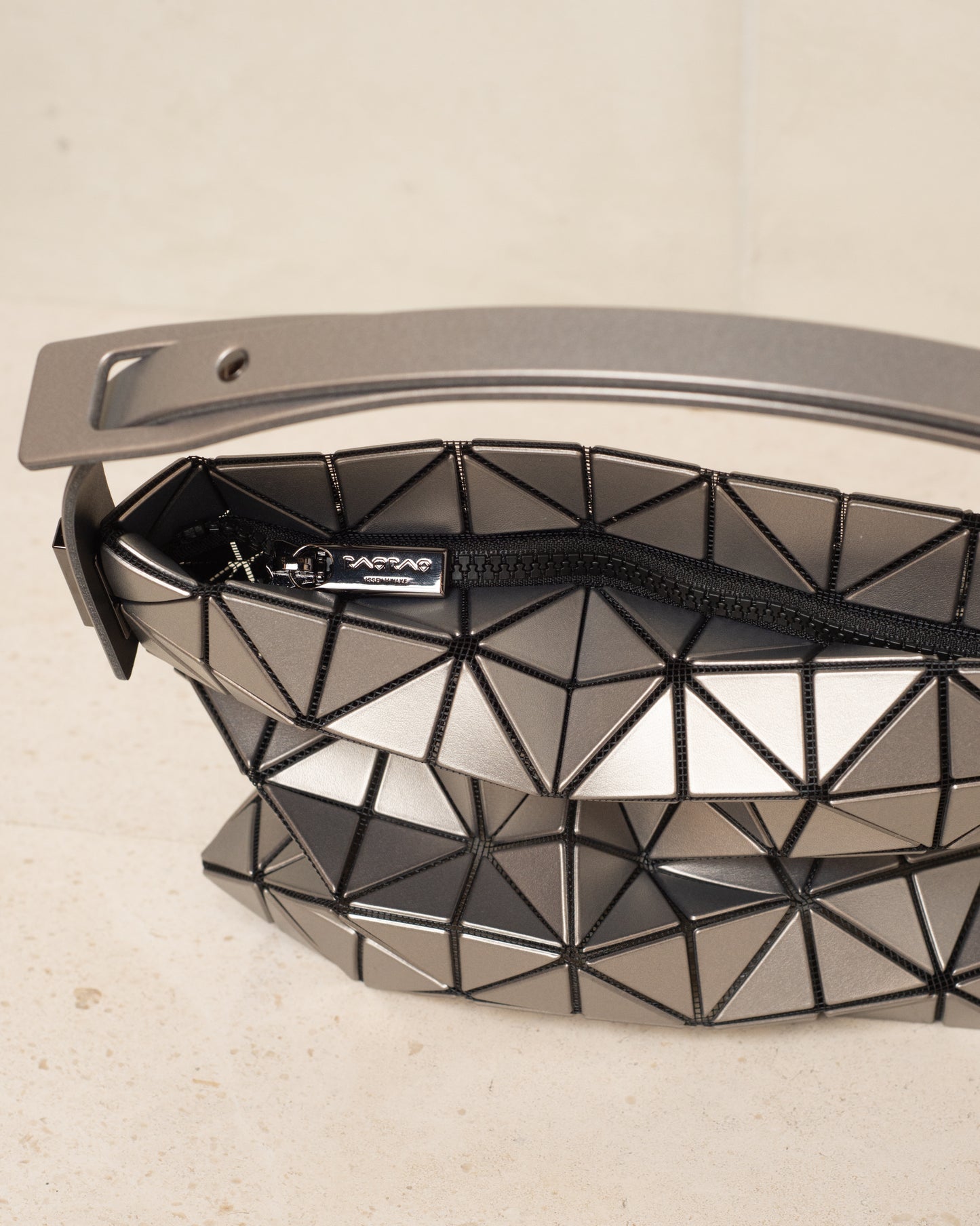 Silver Baguette Metallic Bag