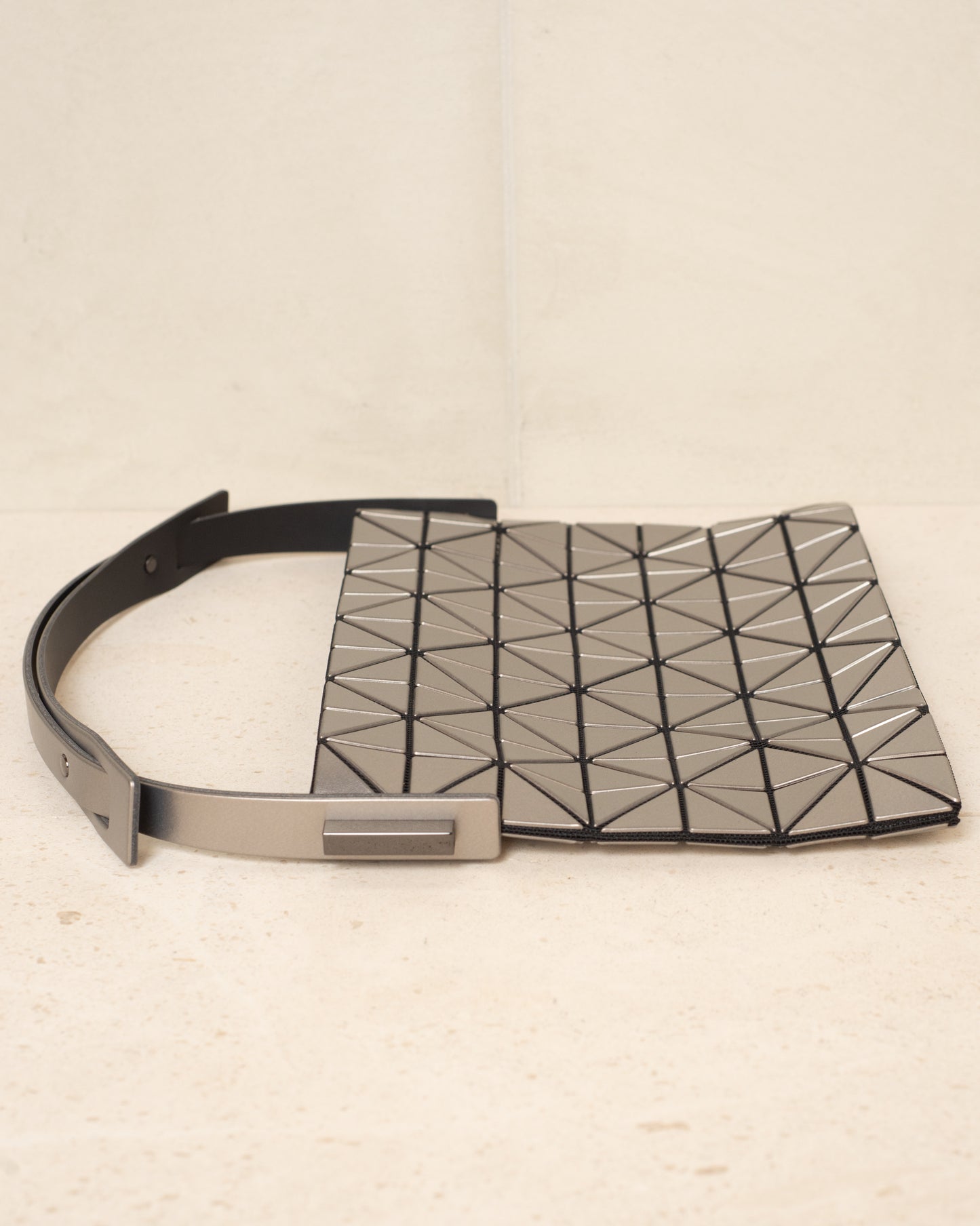 Silver Baguette Metallic Bag