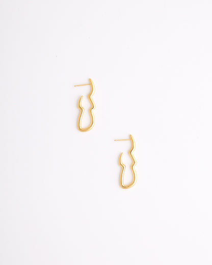 Gold Agni Earrings