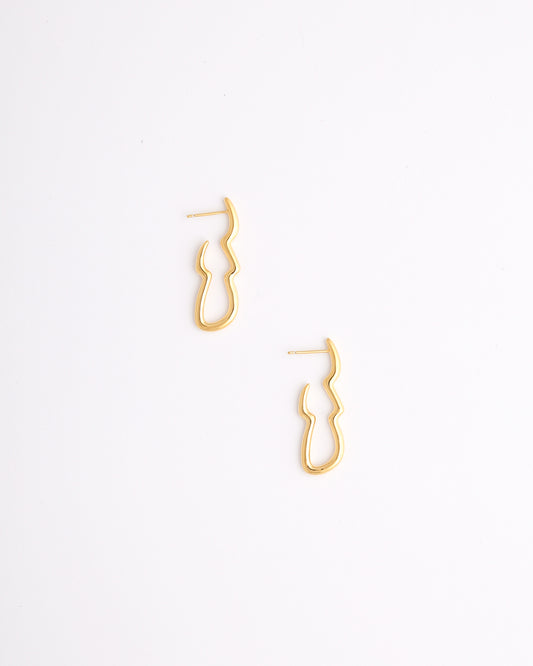 Gold Agni Earrings