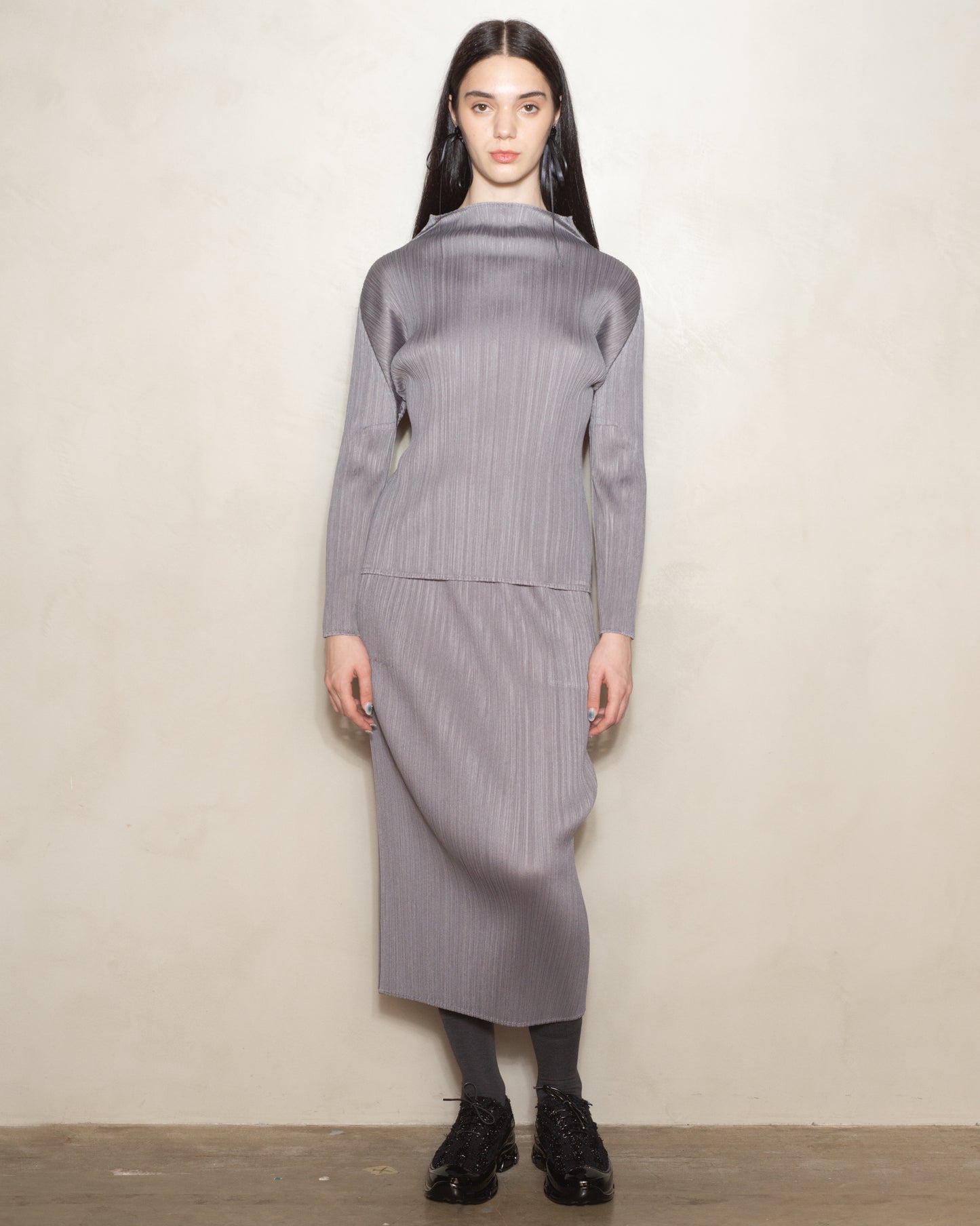 Grey Classic Basic Skirt