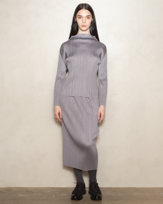 Grey Classic Basic Skirt