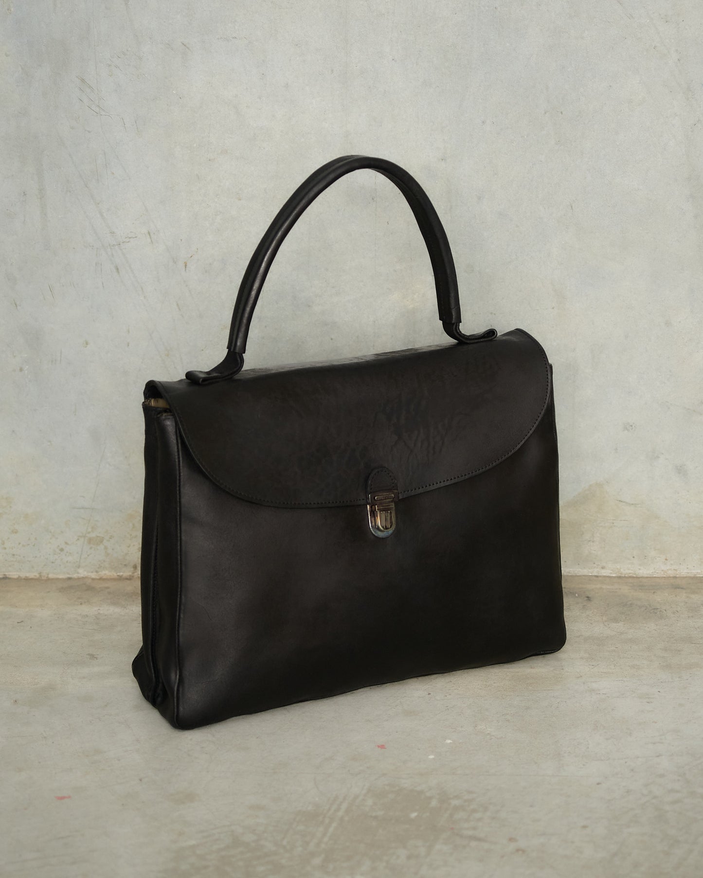 Black Medium Lock Bag