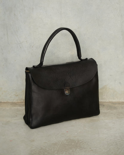 Black Medium Lock Bag