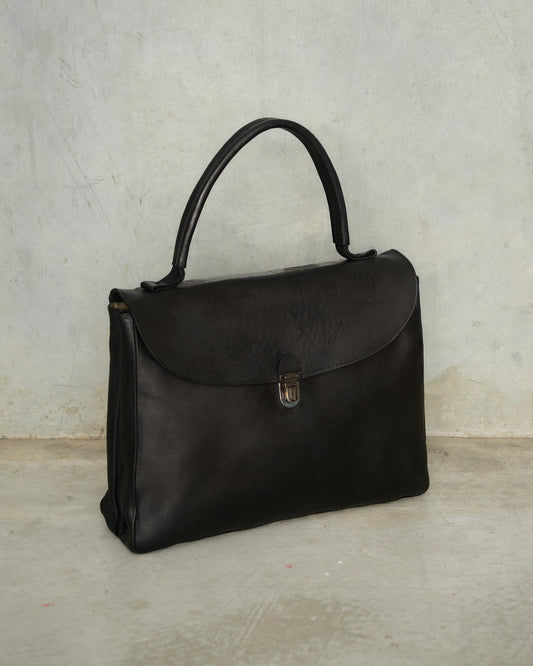 Black Medium Lock Bag