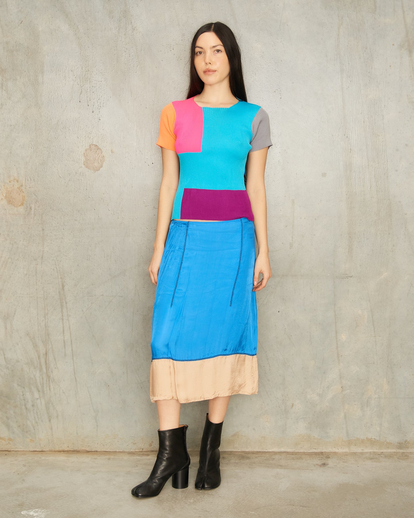 Junya Watanabe FW1999 Colour Block Knit Tee