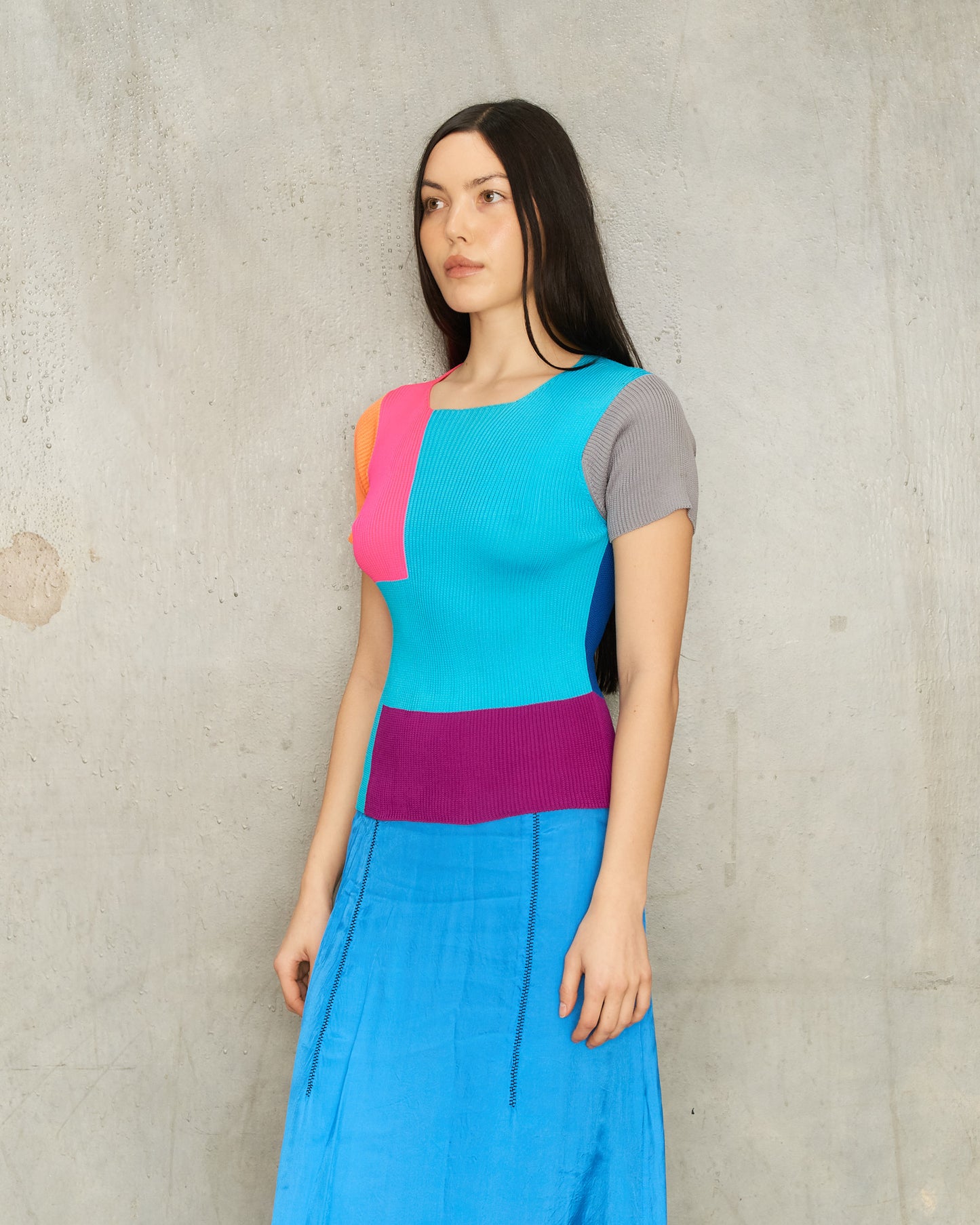 Junya Watanabe FW1999 Colour Block Knit Tee