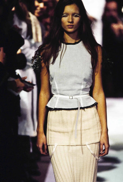 Martin Margiela FW1993 White Frayed Top