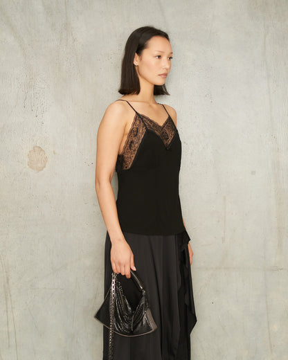 Black Talea Crepe Camisole