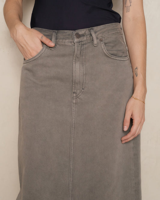 Anthracite Grey Denim Skirt