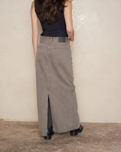 Anthracite Grey Denim Skirt