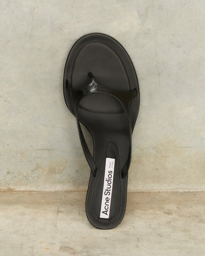 Black Beverly Kitten Lux Heels