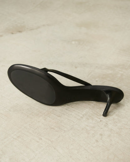 Black Beverly Kitten Lux Heels