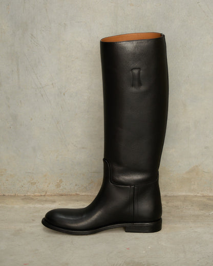Black Brillante Knee High Boots
