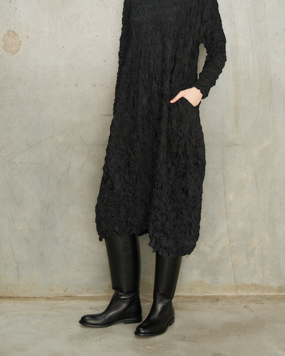 Black Brillante Knee High Boots