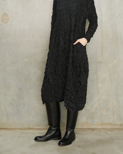 Black Brillante Knee High Boots